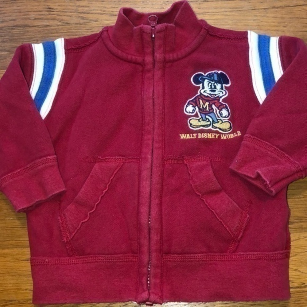 Disney Mickey zip up sweatshirt size 18 months